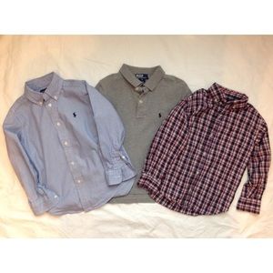 Boys RALPH LAUREN POLO logo Long Sleeve shirts 5